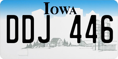 IA license plate DDJ446