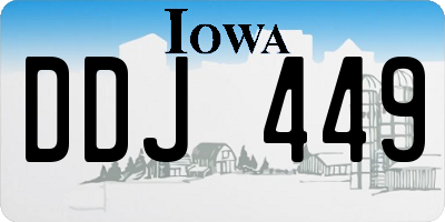 IA license plate DDJ449