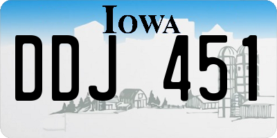 IA license plate DDJ451