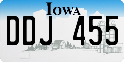 IA license plate DDJ455