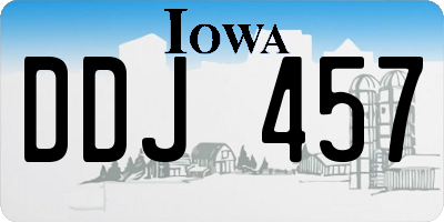 IA license plate DDJ457