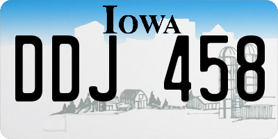 IA license plate DDJ458