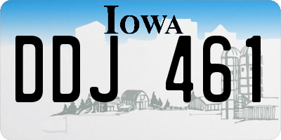 IA license plate DDJ461