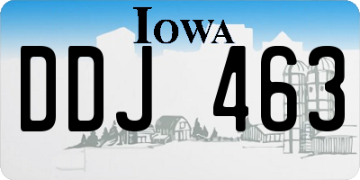 IA license plate DDJ463