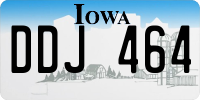 IA license plate DDJ464