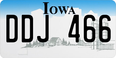 IA license plate DDJ466