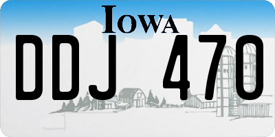 IA license plate DDJ470