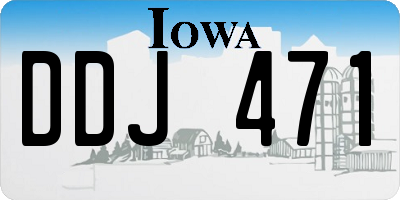 IA license plate DDJ471