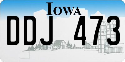 IA license plate DDJ473