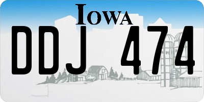 IA license plate DDJ474