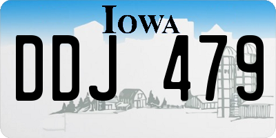 IA license plate DDJ479