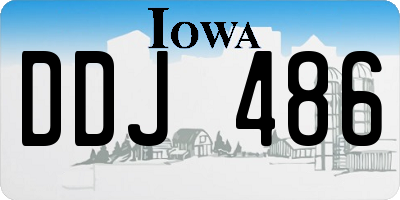 IA license plate DDJ486