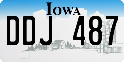IA license plate DDJ487