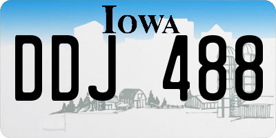 IA license plate DDJ488