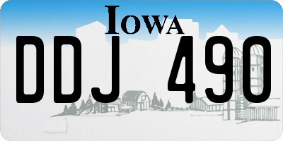 IA license plate DDJ490