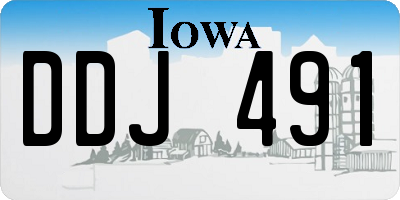 IA license plate DDJ491
