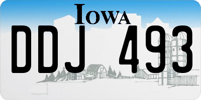 IA license plate DDJ493