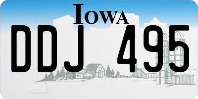 IA license plate DDJ495