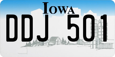 IA license plate DDJ501