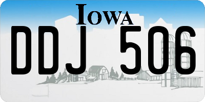 IA license plate DDJ506