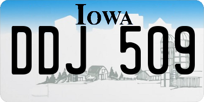 IA license plate DDJ509