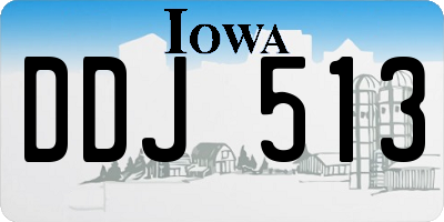 IA license plate DDJ513