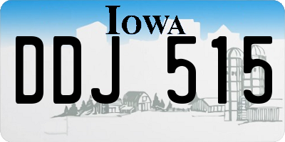 IA license plate DDJ515