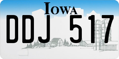 IA license plate DDJ517