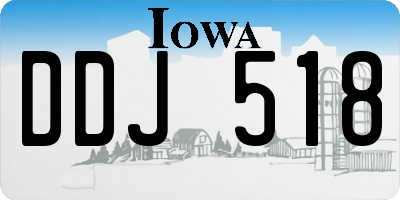 IA license plate DDJ518