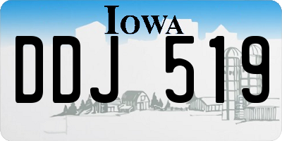 IA license plate DDJ519