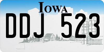 IA license plate DDJ523