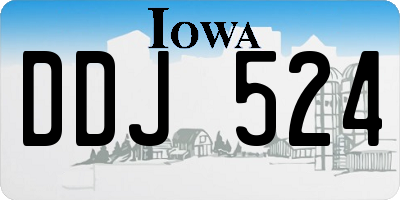 IA license plate DDJ524