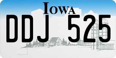 IA license plate DDJ525