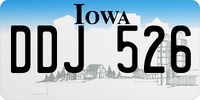 IA license plate DDJ526
