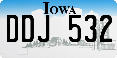 IA license plate DDJ532