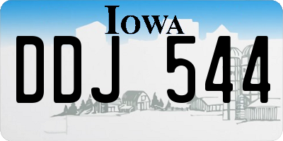 IA license plate DDJ544