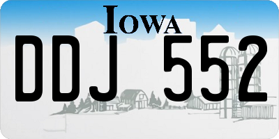 IA license plate DDJ552