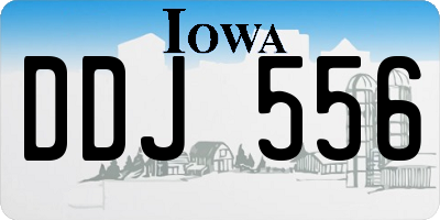 IA license plate DDJ556