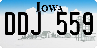 IA license plate DDJ559