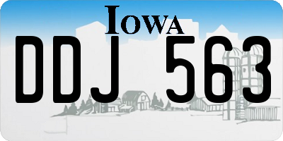 IA license plate DDJ563