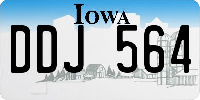 IA license plate DDJ564