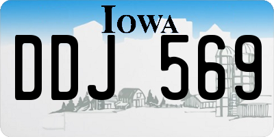 IA license plate DDJ569