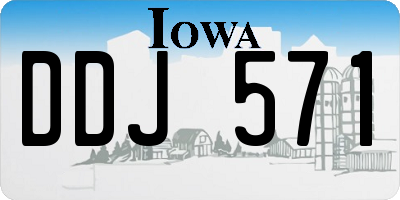 IA license plate DDJ571