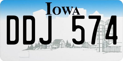 IA license plate DDJ574