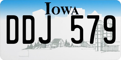 IA license plate DDJ579
