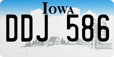 IA license plate DDJ586