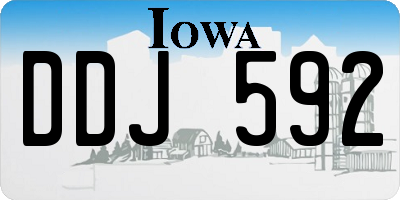 IA license plate DDJ592