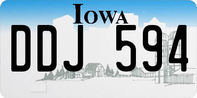 IA license plate DDJ594
