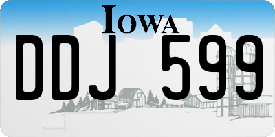 IA license plate DDJ599
