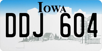 IA license plate DDJ604